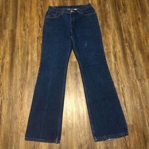 Vintage Levi's 517 Jeans Women's 9 Bootcut Slim Fit Dark Wash Y2K High Rise
